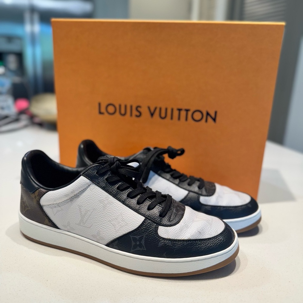Louis Vuitton Black and White Sneakers